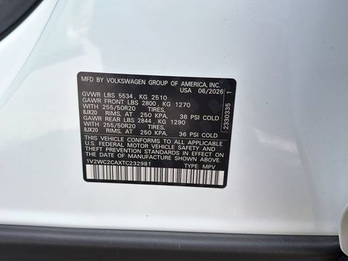 New 2026 Volkswagen Atlas Cross Sport SE FWD image 25