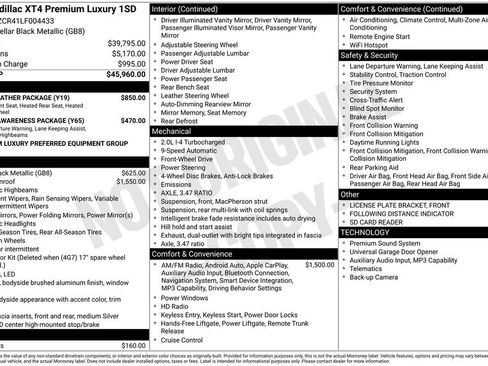 Used 2020 Cadillac XT4 Premium Luxury w/ Cold Weather Package image 35