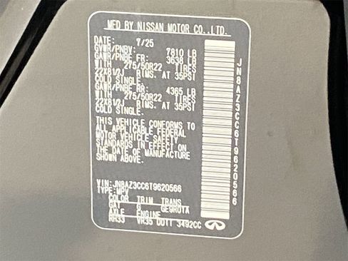 New 2026 INFINITI QX80 Autograph image 37