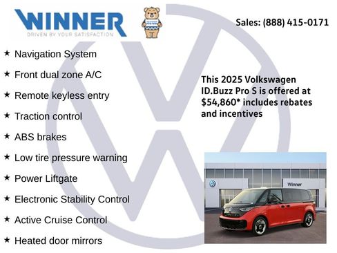 New 2025 Volkswagen ID. Buzz Pro S image 2