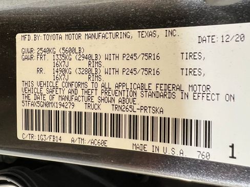 Used 2021 Toyota Tacoma SR w/ SR Convenience Package image 19