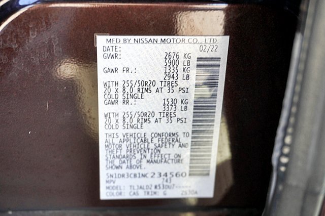 Used 2022 Nissan Pathfinder SL w/ SL Premium Package FWD image 15