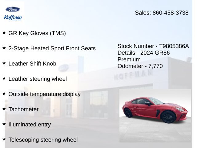 Used 2024 Toyota GR86 Premium RWD image 30
