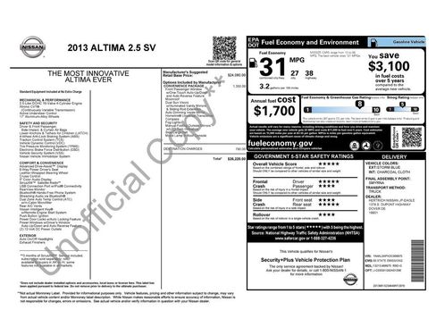 Used 2013 Nissan Altima 2.5 SV w/ 2.5SV Convenience Pkg image 31