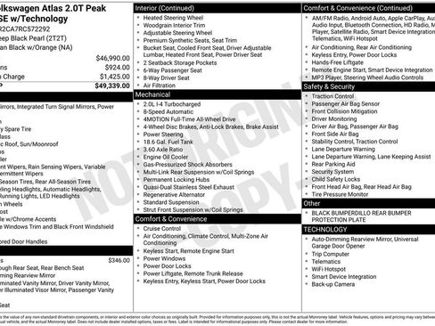 Used 2024 Volkswagen Atlas Peak Edition SE image 36
