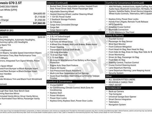 Used 2025 Genesis G70 2.5T image 1