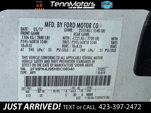 Used 2017 Ford Edge SEL w/ Equipment Group 201A AWD/4WD image 20