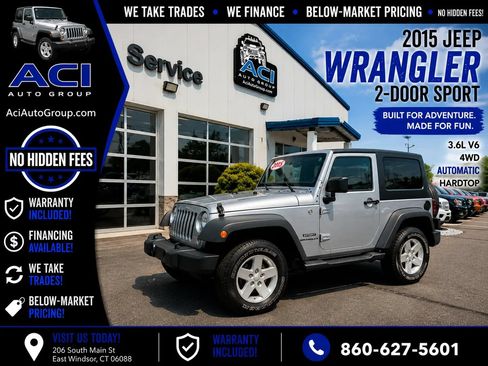 Used 2015 Jeep Wrangler Sport w/ Quick Order Package 24S AWD/4WD image 1