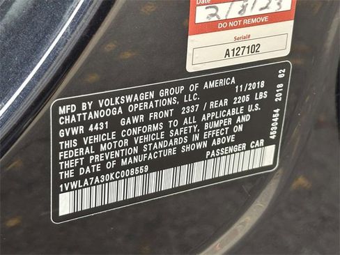 Used 2019 Volkswagen Passat 2.0T Wolfsburg image 32