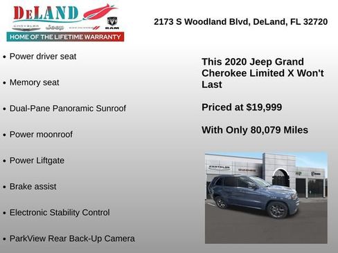 Used 2020 Jeep Grand Cherokee Limited X RWD image 5