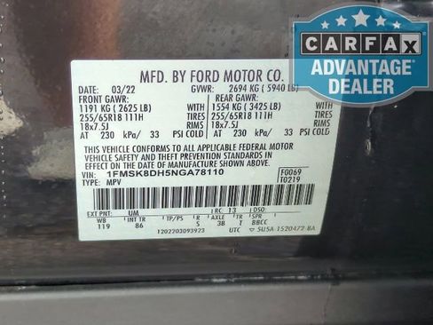 Used 2022 Ford Explorer XLT image 30