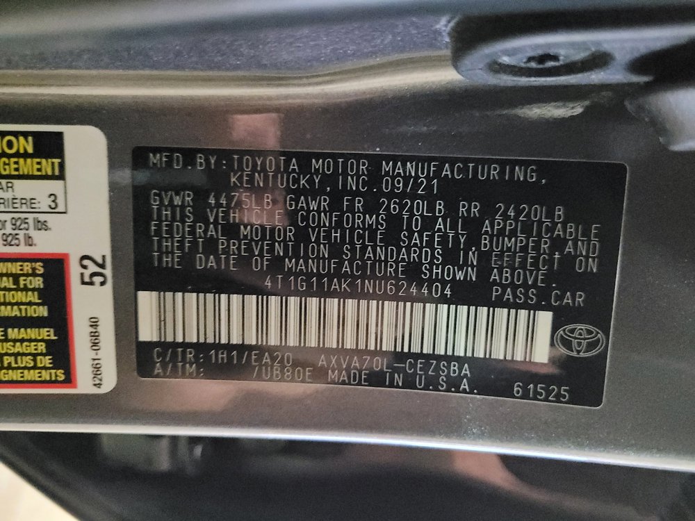 Used 2022 Toyota Camry SE FWD image 33