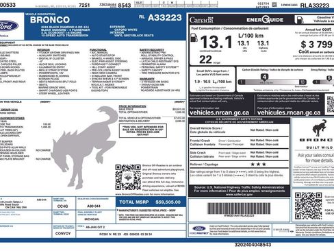 Used 2024 Ford Bronco Black Diamond AWD/4WD image 60