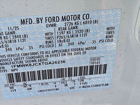 New 2026 Ford Explorer Tremor w/ Tremor Ultimate Package AWD/4WD image 18