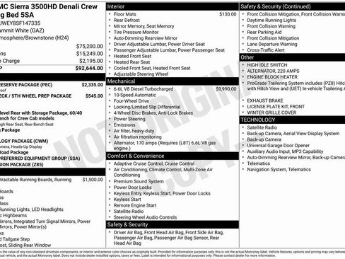 Used 2025 GMC Sierra 3500 Denali w/ Denali Reserve Package AWD/4WD image 4