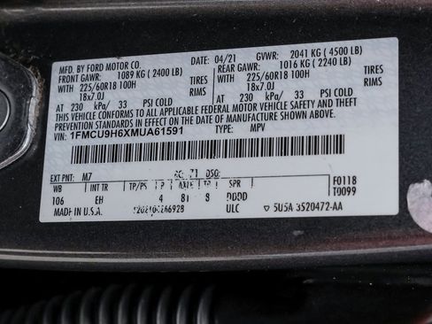 Used 2021 Ford Escape SEL image 70