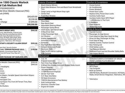 Certified 2022 RAM 1500 Classic Warlock w/ Electronics Group image 9