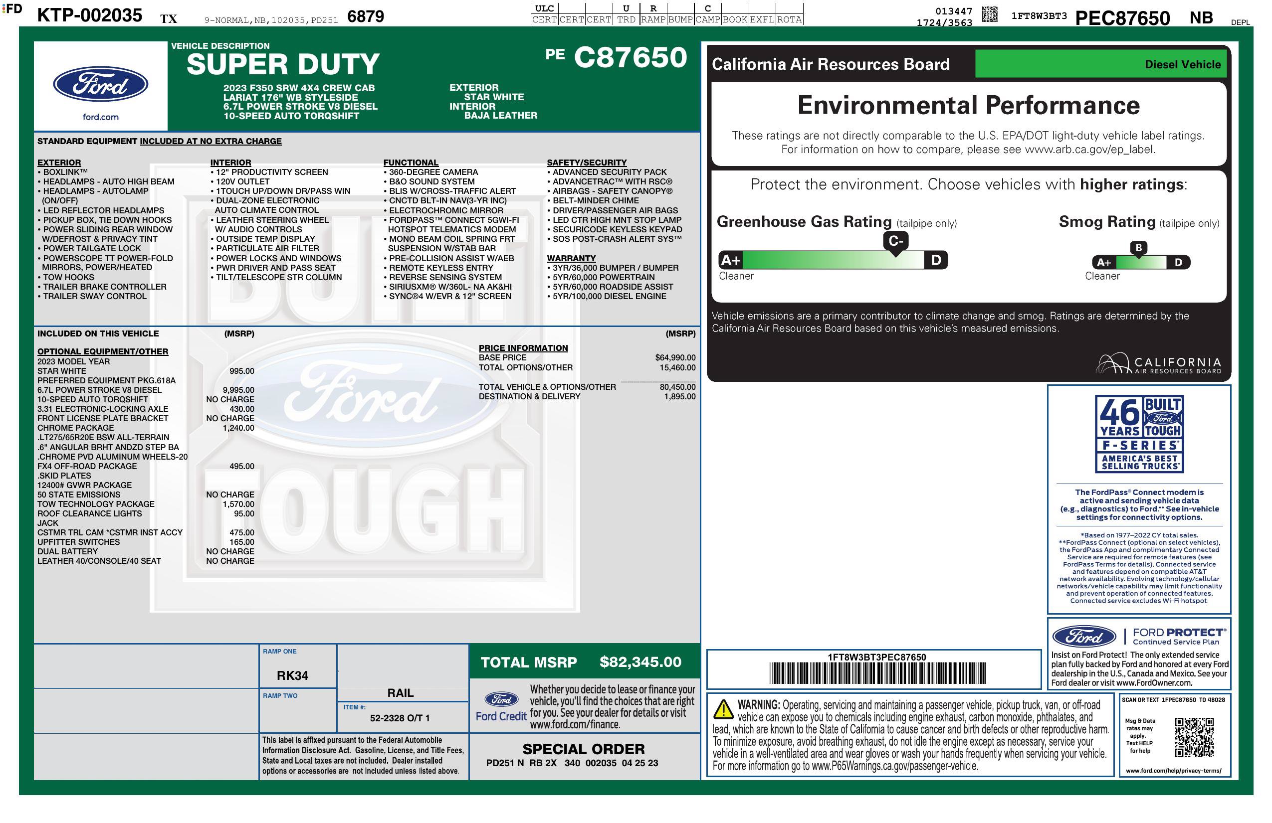 Used 2023 Ford F350 Lariat w/ Tow Technology Package AWD/4WD image 3