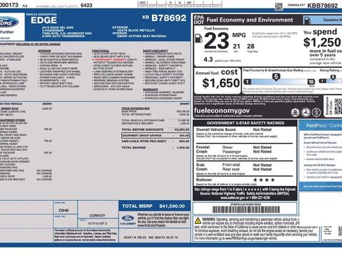 Used 2019 Ford Edge SEL w/ Equipment Group 201A image 2