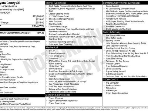 Used 2019 Toyota Camry SE image 4
