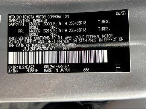 Certified 2022 Lexus RX 350L Premium w/ Premium Package image 27