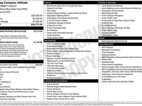 New 2026 Jeep Compass Latitude AWD/4WD image 38