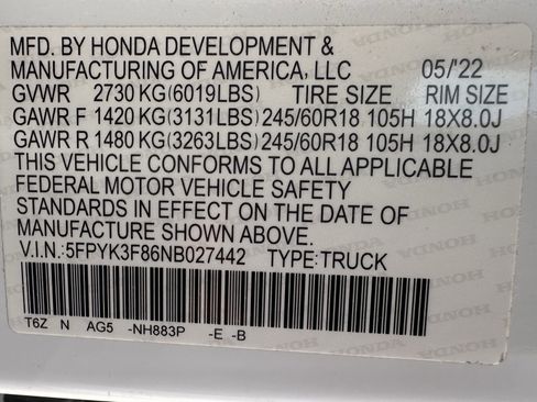 Used 2022 Honda Ridgeline Black Edition image 33