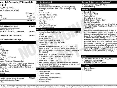 Used 2018 Chevrolet Colorado LT w/ LT Convenience Package RWD image 5