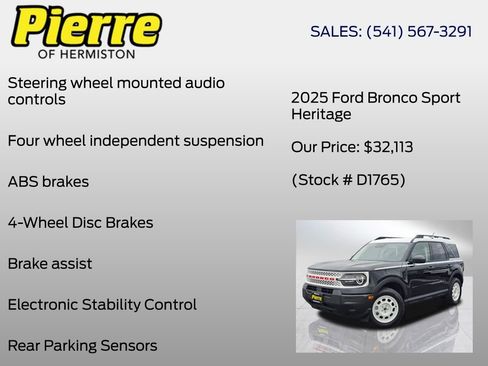 New 2025 Ford Bronco Sport Heritage image 10