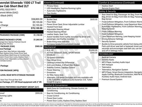Used 2025 Chevrolet Silverado 1500 LT Trail Boss w/ Dark Appearance Package AWD/4WD image 9