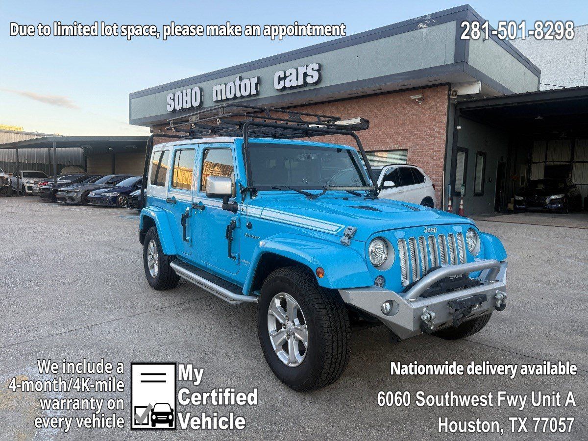 Used 2017 Jeep Wrangler Unlimited Sahara w/ Quick Order Package 24E Chief AWD/4WD image 1