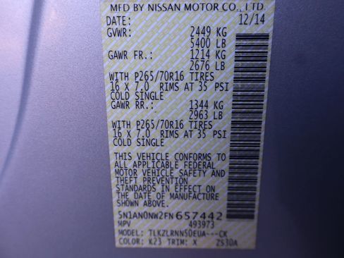 Used 2015 Nissan Xterra S image 45