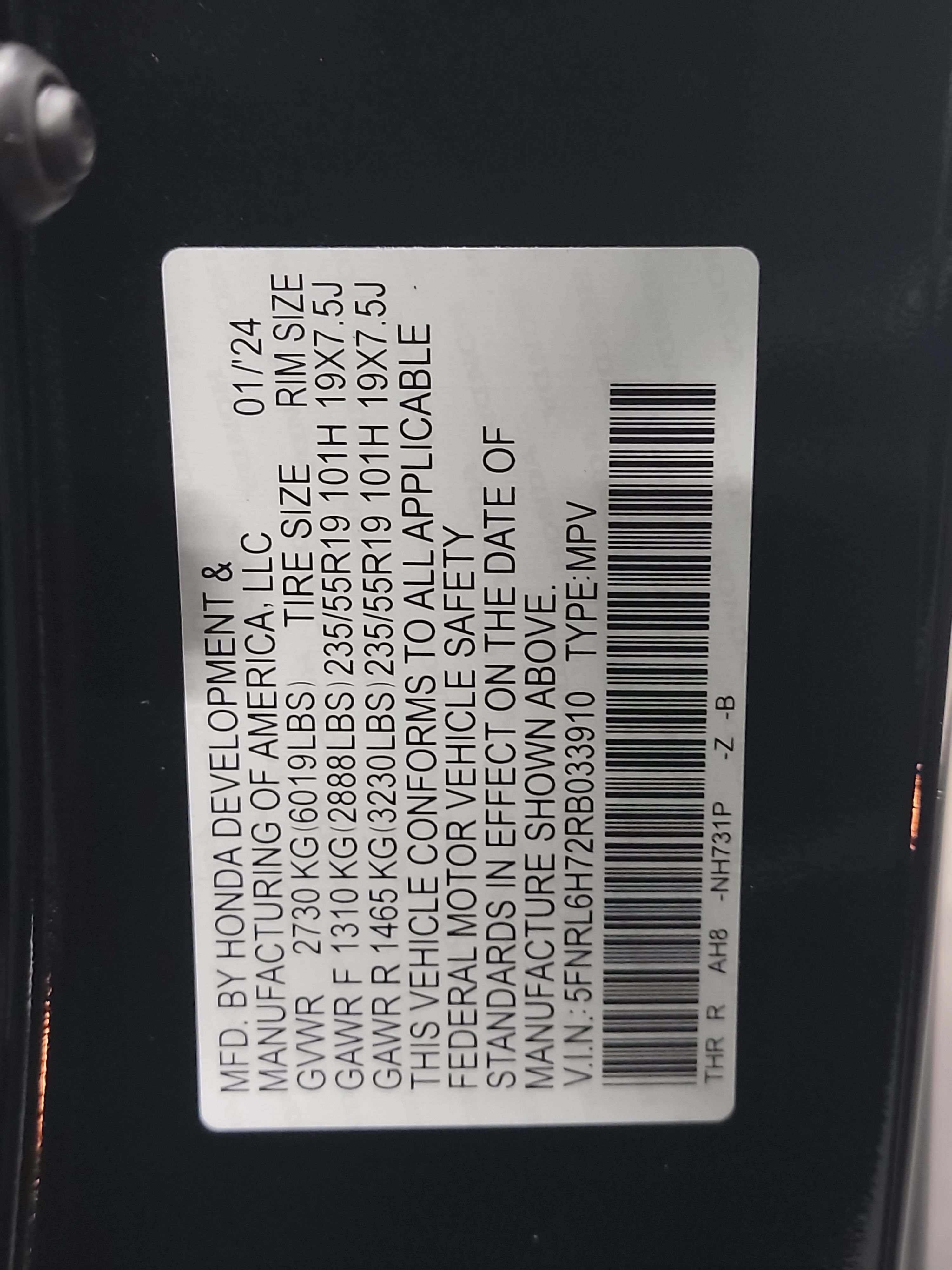 Certified 2024 Honda Odyssey Sport image 33