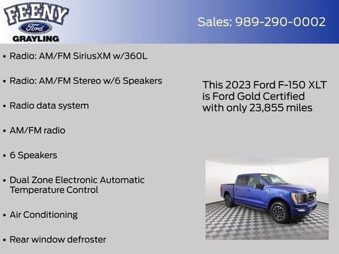 Certified 2023 Ford F150 XLT w/ Equipment Group 302A High image 16
