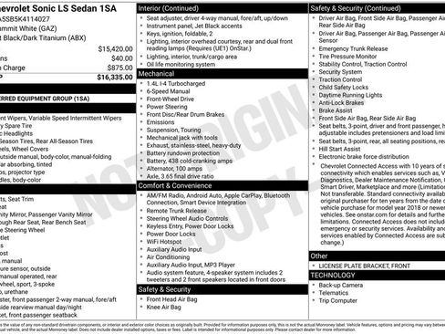 Used 2019 Chevrolet Sonic LS image 4