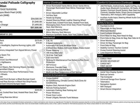 New 2025 Hyundai Palisade Calligraphy image 36