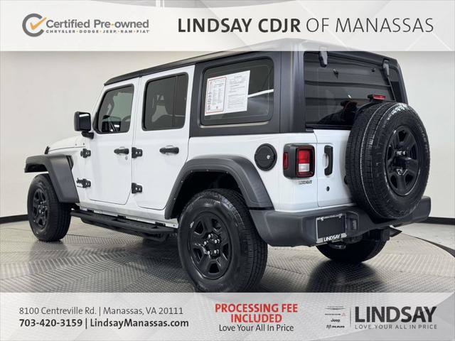 Certified 2024 Jeep Wrangler Unlimited Sport AWD/4WD image 8