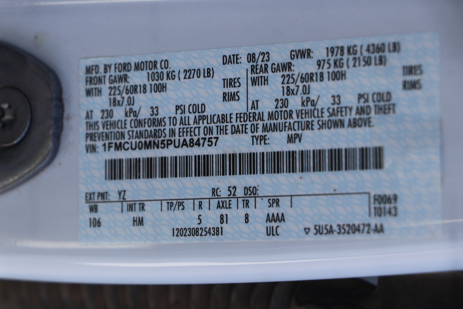 Used 2023 Ford Escape ST-Line w/ Tech Pack #1 FWD image 36
