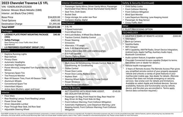Certified 2023 Chevrolet Traverse LS FWD image 6