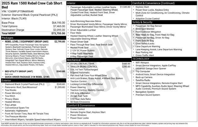 Used 2025 RAM 1500 Rebel w/ Rebel Level 2 Equipment Group AWD/4WD image 32