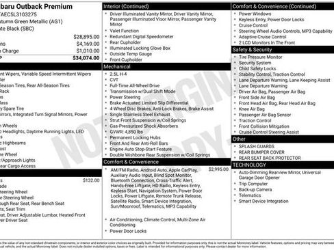 Used 2020 Subaru Outback Premium image 31