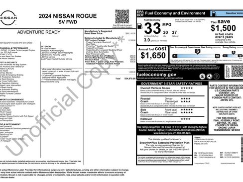 Used 2024 Nissan Rogue SV w/ SV Premium Package FWD image 50