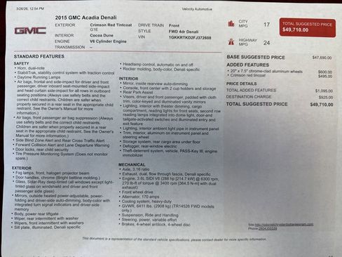 Used 2015 GMC Acadia Denali FWD image 27