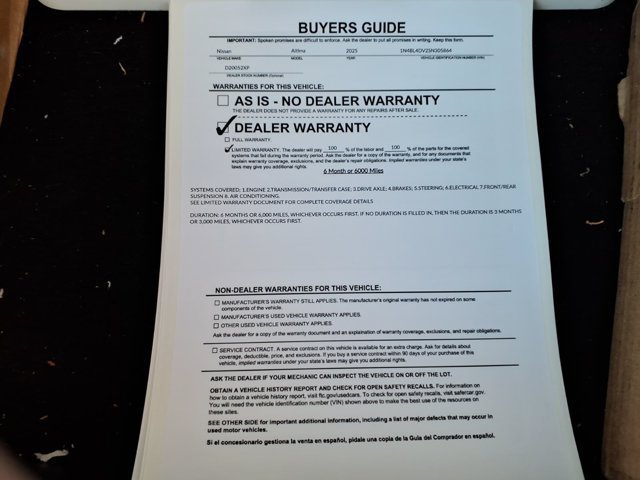Used 2025 Nissan Altima 2.5 SV FWD image 35