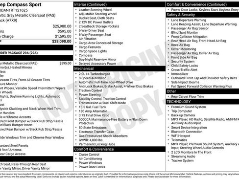 Used 2024 Jeep Compass Sport AWD/4WD image 11