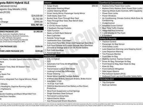 Used 2017 Toyota RAV4 XLE w/ Convenience Package AWD/4WD image 38