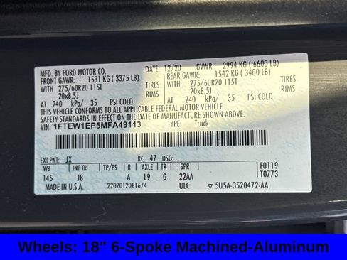 Used 2021 Ford F150 XL w/ STX Appearance Package AWD/4WD image 28