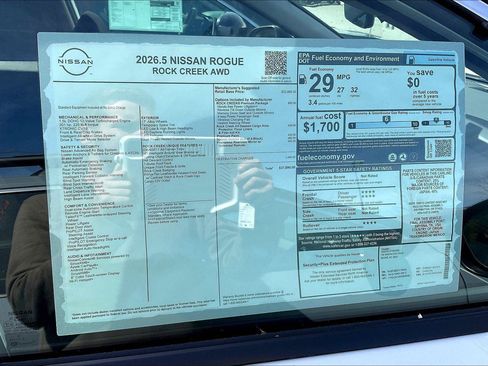 New 2026 Nissan Rogue SV w/ Rock Creek Premium Package AWD/4WD image 15