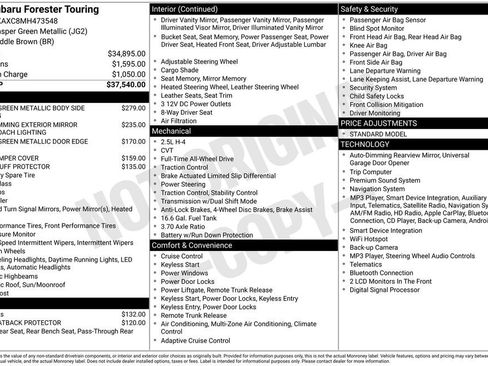 Used 2021 Subaru Forester Touring image 2