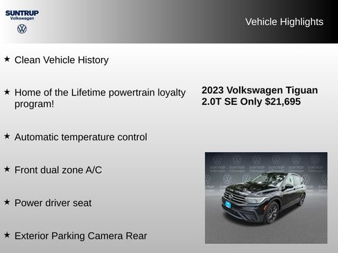 Used 2023 Volkswagen Tiguan SE FWD image 8